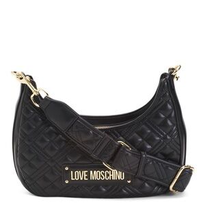 LOVE MOSCHINO Black Quilted Shoulder Bag